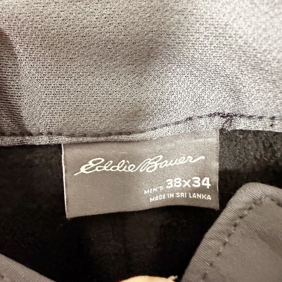 Eddie Bauer Men’s Fleece Lined 2-Way Stretch Tech Pant in Gray sz 38X34 - Picture 3 of 9